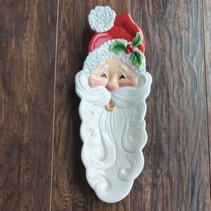 Fitz and Floyd Red and White Santa Wall Decor